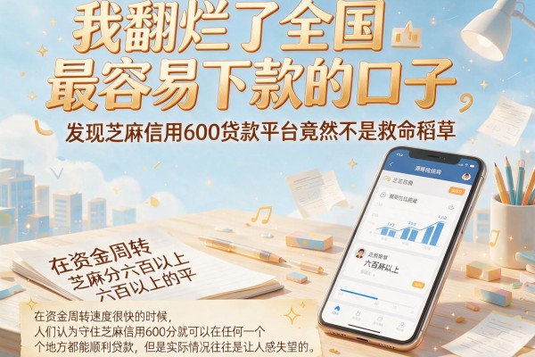 我翻烂了全国最容易下款的口子，发现芝麻信用600贷款平台竟然不是救命稻草
