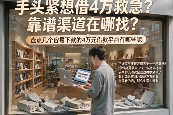 手头紧想借4万救急？靠谱渠道在哪找？盘点几个容易下款的4万元借款平台有哪些呢