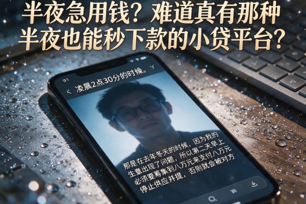 半夜急用钱？难道真有那种半夜也能秒下款的小贷平台？