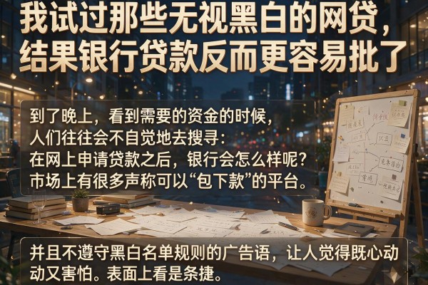我试过那些无视黑白的网贷，结果银行贷款反而更容易批了