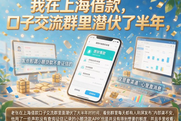 我在上海借款口子交流群里潜伏了半年，发现那些所谓小额贷款不查征信的app全是套路