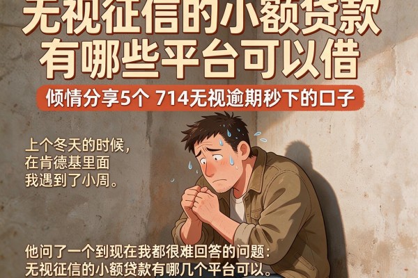 无视征信的小额贷款有哪些平台可以借，倾情分享5个714无视逾期秒下的口子