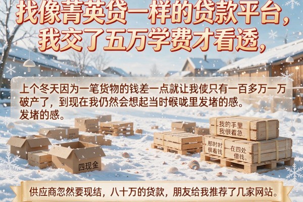 找像菁英贷一样的贷款平台，我交了五万学费才看透