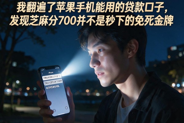 我翻遍了苹果手机能用的贷款口子，发现芝麻分700并不是秒下的免死金牌
