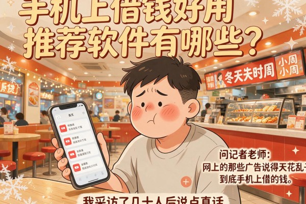 手机上借钱好用推荐软件有哪些?我采访了几十人后说点真话