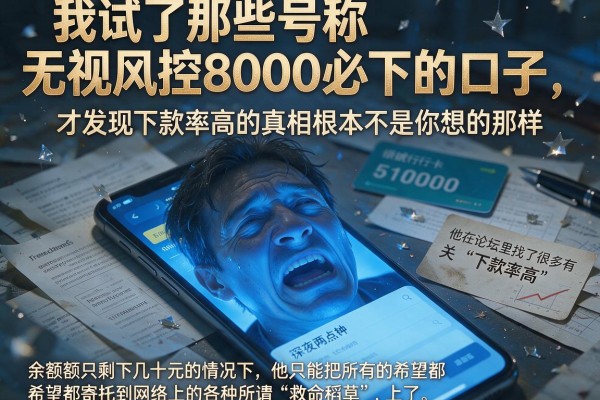 我试了那些号称无视风控8000必下的口子，才发现下款率高的真相根本不是你想的那样