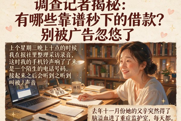 调查记者揭秘：有哪些靠谱秒下的借款？别被广告忽悠了
