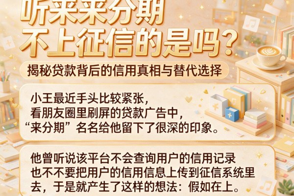 听说来分期不上征信的是吗?揭秘贷款背后的信用真相与替代选择