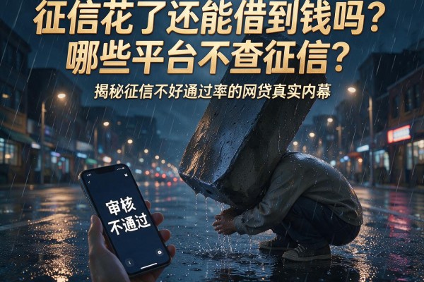 征信花了还能借到钱吗？哪些平台不查征信？揭秘征信不好通过率的网贷真实内幕