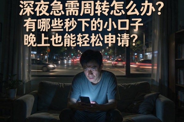 深夜急需周转怎么办？有哪些秒下的小口子晚上也能轻松申请？