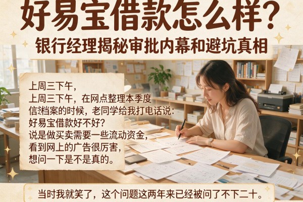 好易宝借款怎么样？银行经理揭秘审批内幕和避坑真相