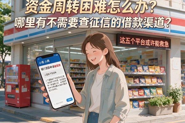 资金周转困难怎么办?哪里有不需要查征信的借款渠道?这五个平台或许能救急