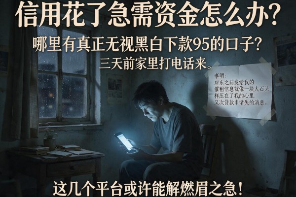 信用花了急需资金怎么办？哪里有真正无视黑白下款95的口子？这几个平台或许能解燃眉之急！