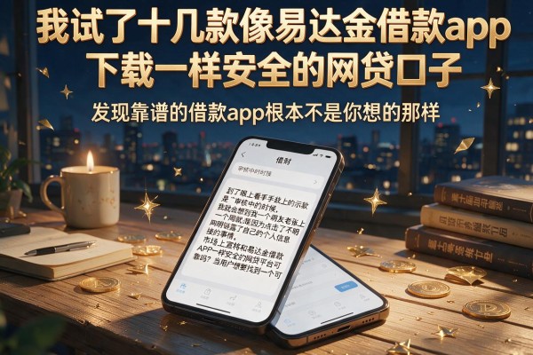 我试了十几款像易达金借款app下载一样安全的网贷口子，发现靠谱的借款app根本不是你想的那样