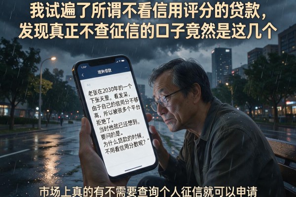 我试遍了所谓不看信用评分的贷款，发现真正不查征信的口子竟然是这几个