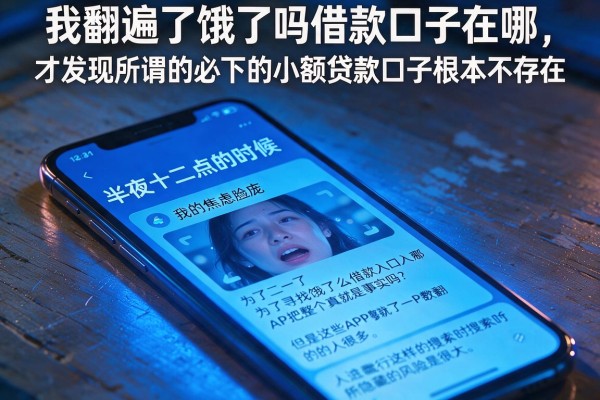 我翻遍了饿了吗借款口子在哪，才发现所谓的必下的小额贷款口子根本不存在