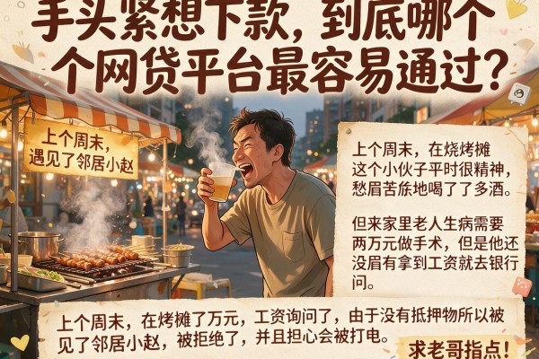 手头紧想下款，到底哪个网贷平台最容易通过？求老哥指点！