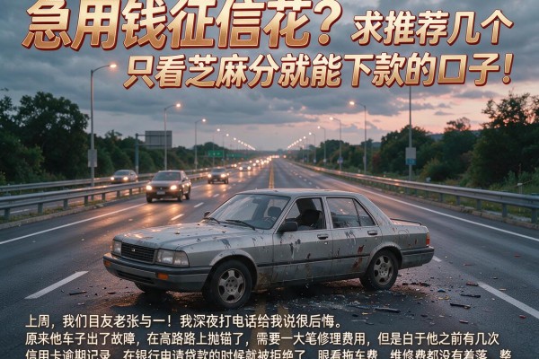 急用钱征信花？求推荐几个只看芝麻分就能下款的口子！