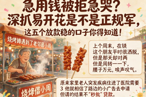 急用钱被拒急哭？深扒易开花是不是正规军，这五个放款稳的口子你得知道！