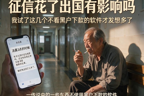 征信花了出国有影响吗，我试了这几个不看黑户下款的软件才发现想多了