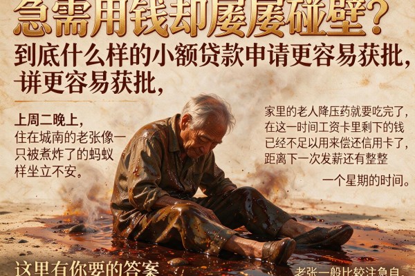 急需用钱却屡屡碰壁？到底什么样的小额贷款申请更容易获批，这里有你要的答案