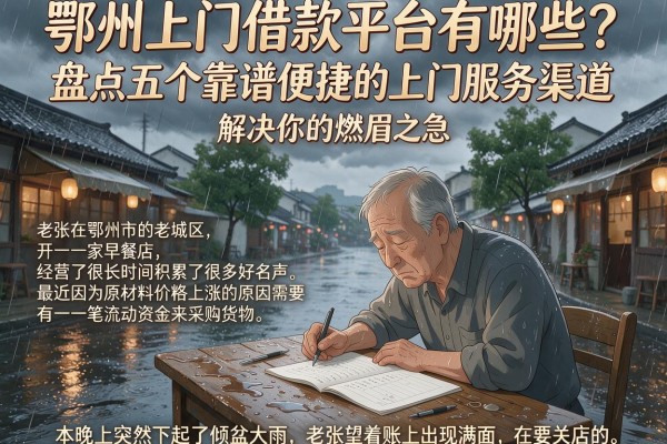 鄂州上门借款平台有哪些？盘点五个靠谱便捷的上门服务渠道，解决你的燃眉之急