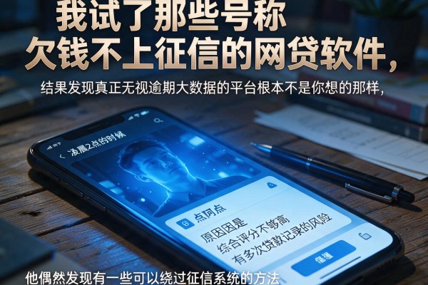 我试了那些号称欠钱不上征信的网贷软件，结果发现真正无视逾期大数据的平台根本不是你想的那样