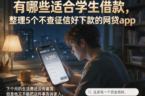 有哪些适合学生借款，整理5个不查征信好下款的网贷app