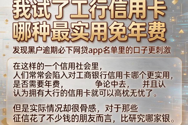 我试了工行信用卡哪种最实用免年费，发现黑户逾期必下网贷app名单里的口子更刺激