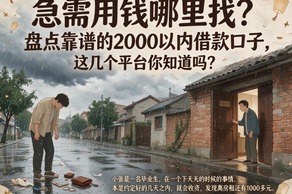 急需用钱哪里找？盘点靠谱的2000以内借款口子，这几个平台你知道吗？
