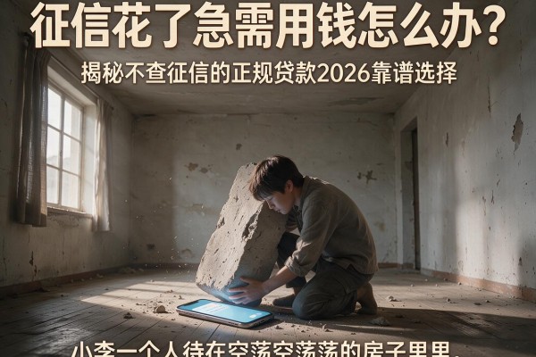 征信花了急需用钱怎么办？揭秘不查征信的正规贷款2026靠谱选择，这五个平台值得信赖