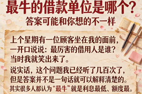 最牛的借款单位是哪个？答案可能和你想的不一样