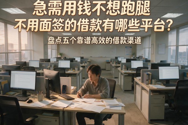 急需用钱不想跑腿？不用面签的借款有哪些平台？盘点五个靠谱高效的借款渠道