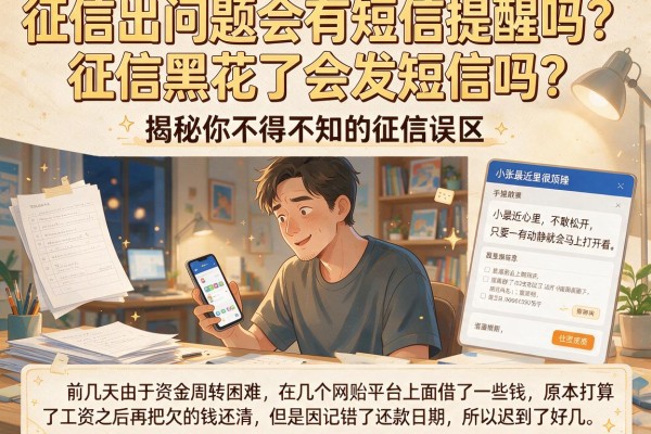 征信出问题会有短信提醒吗？征信黑花了会发短信吗？揭秘你不得不知的征信误区