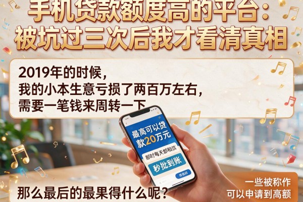 手机贷款额度高的平台：被坑过三次后我才看清真相