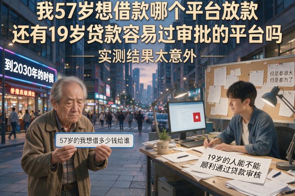 我57岁想借款哪个平台放款，还有19岁贷款容易过审批的平台吗，实测结果太意外