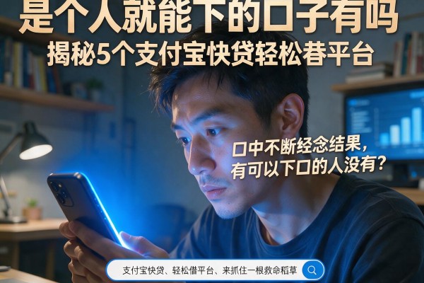 是个人就能下的口子有吗，揭秘5个支付宝快贷轻松借平台
