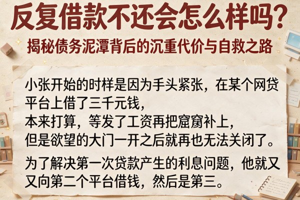 反复借款不还会怎么样吗？揭秘债务泥潭背后的沉重代价与自救之路