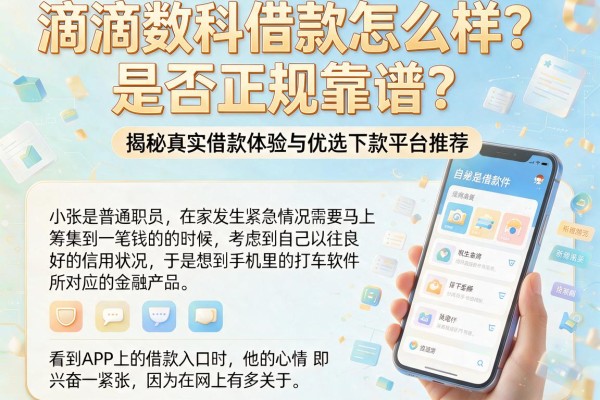滴滴数科借款怎么样？是否正规靠谱？揭秘真实借款体验与优选下款平台推荐