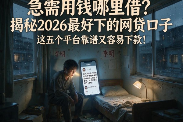 急需用钱哪里借？揭秘2026最好下的网贷口子，这五个平台靠谱又容易下款！