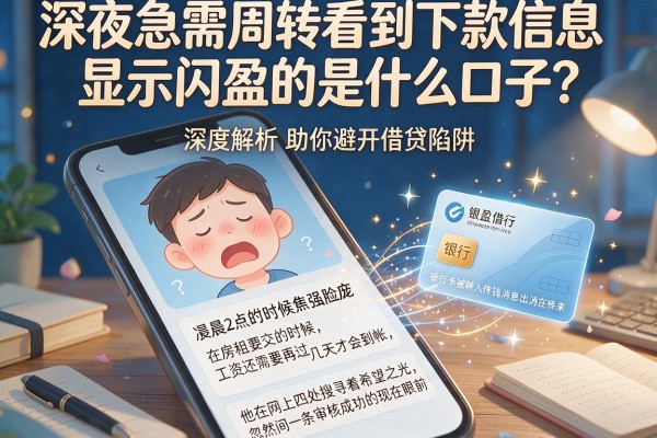 深夜急需周转看到下款信息显示闪盈的是什么口子？深度解析助你避开借贷陷阱