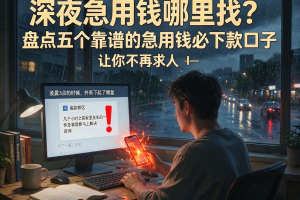 深夜急用钱哪里找？盘点五个靠谱的急用钱必下款口子，让你不再求人