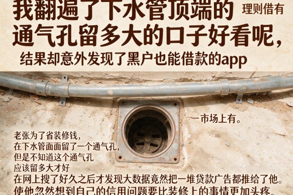 我翻遍了下水管顶端的通气孔留多大的口子好看呢，结果却意外发现了黑户也能借款的app