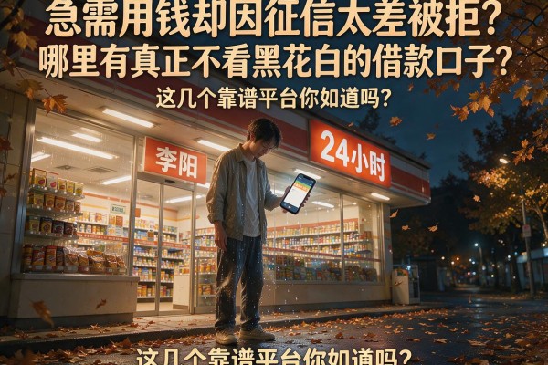 急需用钱却因征信太差被拒？哪里有真正不看黑花白的借款口子？这几个靠谱平台你知道吗？