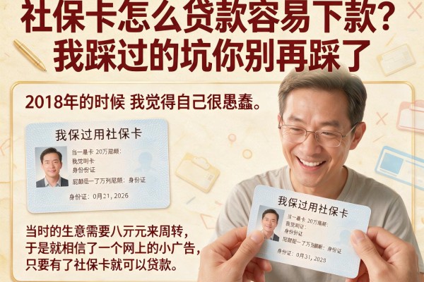 社保卡怎么贷款容易下款？我踩过的坑你别再踩了