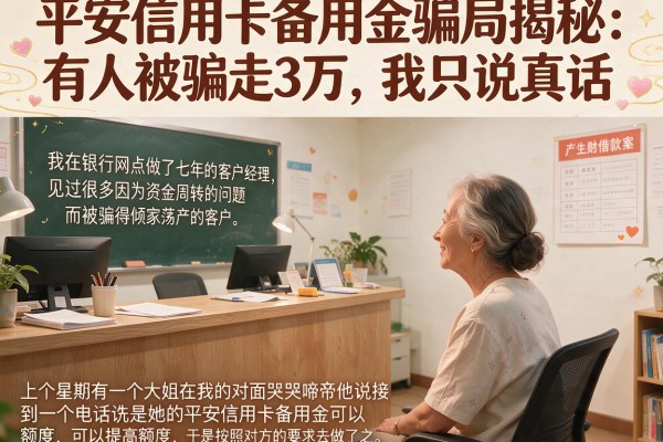 平安信用卡备用金骗局揭秘：有人被骗走3万，我只说真话
