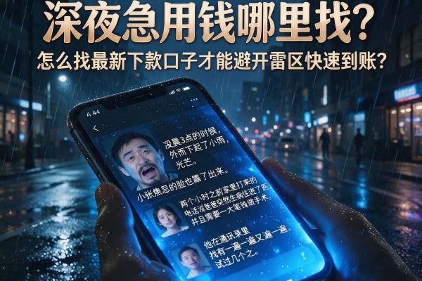 深夜急用钱哪里找？怎么找最新下款口子才能避开雷区快速到账？