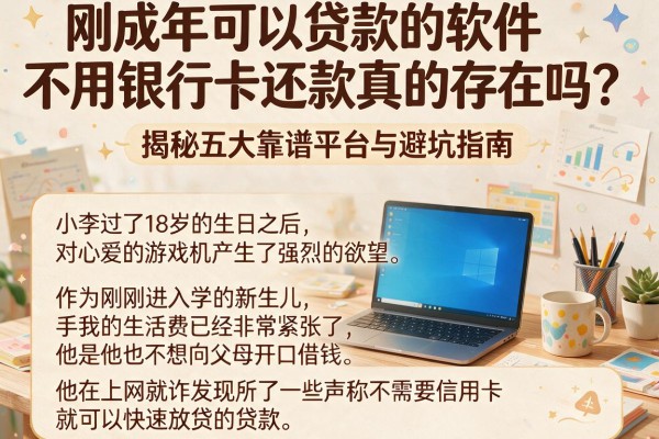 刚成年可以贷款的软件不用银行卡还款真的存在吗？揭秘五大靠谱平台与避坑指南