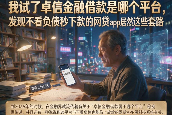 我试了卓信金融借款是哪个平台，发现不看负债秒下款的网贷app居然有这些套路