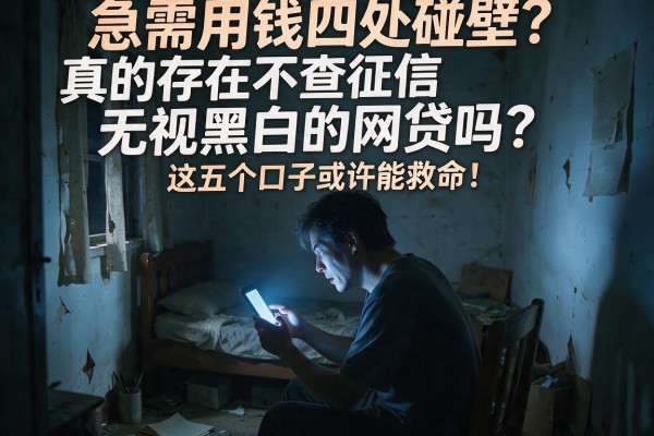 急需用钱四处碰壁？真的存在不查征信无视黑白的网贷吗？这五个口子或许能救命！